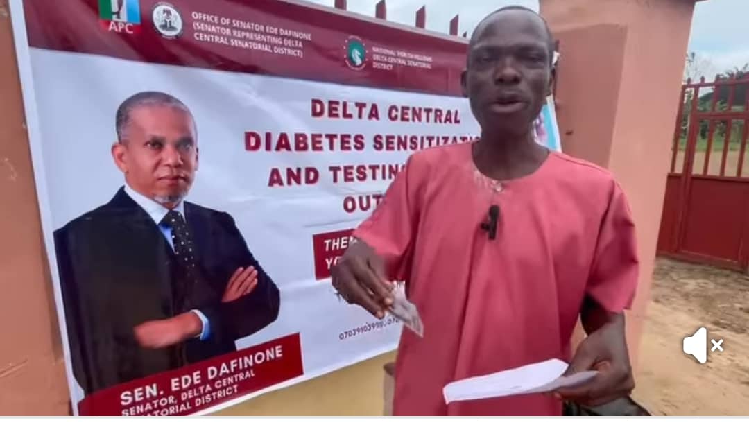 Aghalokpe Agog as Senator Dafinone’s Free Health Outreach Brings Hope, Healing To Hundreds Of Citizens